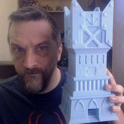 QuadDiceTower.jpg Free STL file Four Way Techno Dice Tower・3D print design to download