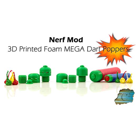 Nerf MEGA Explosive Tips - Party Snap Foam Dart Tips 3D model