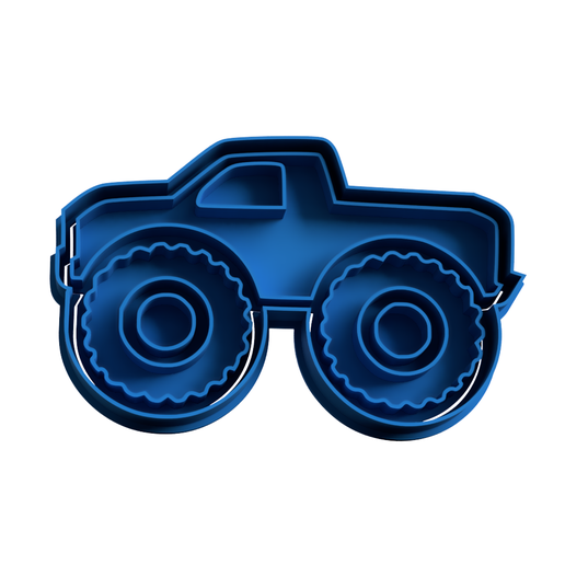 monster truck cookie cutter cutting - monster jam 3D model