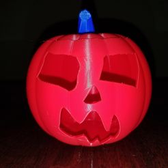 20191029_190622.jpg Archivo STL Jack-O'-Lanterna Cara de miedo・Objeto de impresión 3D para descargar