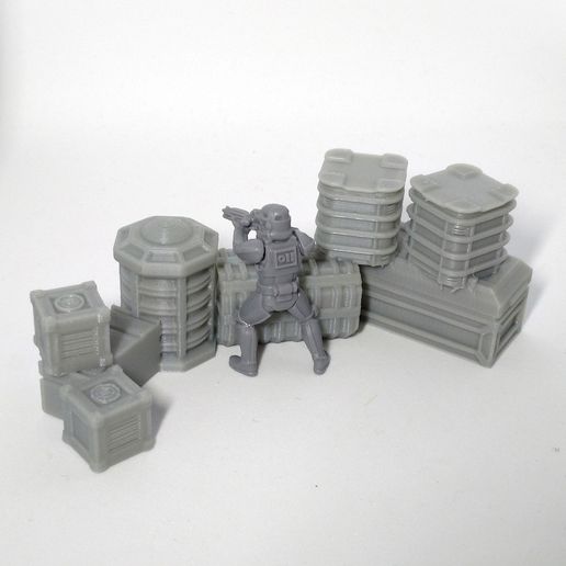 Corvus_Games_Terrain_Defensive_Barrier_Cargo_Cover_Emplacement_1.jpg Cargo Crate Defensive Cover Barrier