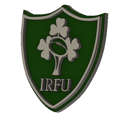 ireland-rugby-cover-photo.png STL-Datei IRFU Irisches Rugby-Wappen・3D-druckbare Vorlage zum herunterladen