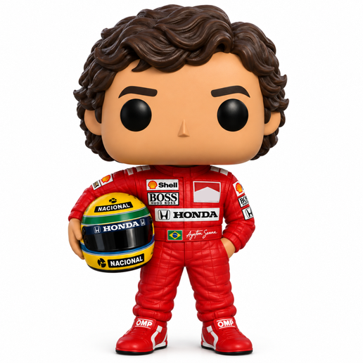 Ayrton Senna Funko-inspired design