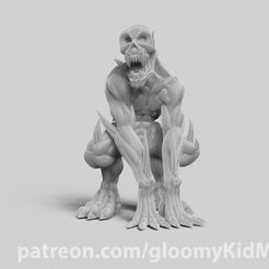 preview_free.jpg Download free STL file Ghoul • 3D printer model, GloomyKid