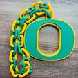 60e8aebd-29df-453d-afdf-e8163ceb47fb.jpg Oregon Ducks Logo Oversized Necklace, Pendant Chain