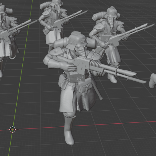 Krieg Infantry Charging Running