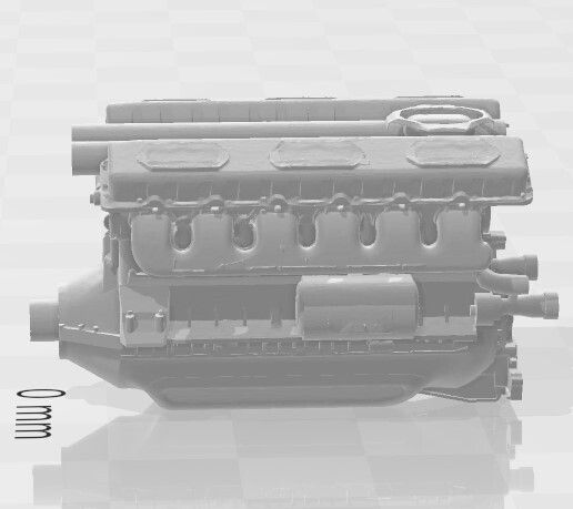 🪖 V-46-5M battle tank engine・ STL File for 3D printing・Cults