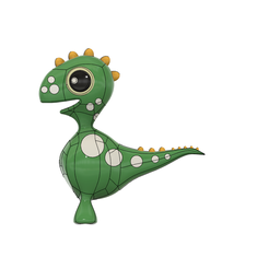 dinasur-v6.png Fichier STL gratuit Jouet dinosaure pour enfants・Objet imprimable en 3D à télécharger
