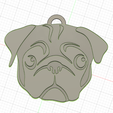 Keychain Pug.png SchlüsselKette Mops