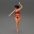 Girl1-0013.jpg Fashion Model Posing in Bikini 3D Print Model