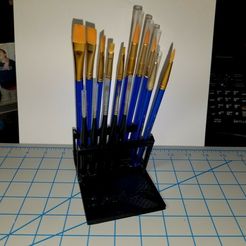 STL file Paint brush rack 🎨・3D printer design to download・Cults