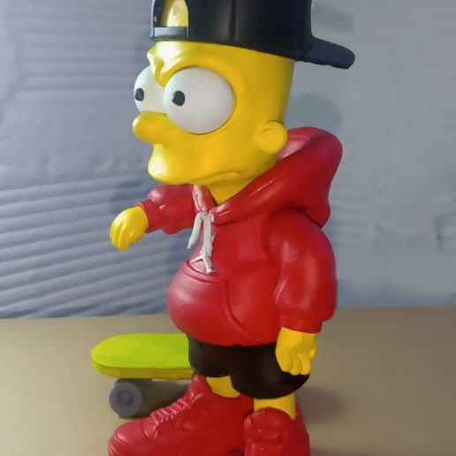 4.jpg 🛹 Bart Simpson Urban Vibes - (Full Multipart / 3MF)