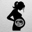 LineArt_PREGNAT.png PREGNANT WOMAN - WALL ART