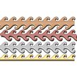 Frieze-wave-molding-02.jpg Wave greek key strips onlay cornices and friezes relief 3D print model