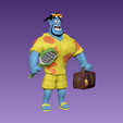 3.png Genie aus Aladdin Film trägt Strand Outfit mit Sommer-Vibes