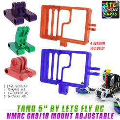 TANQ-5-by-Lets-fly-RC-NamelessRC-Naked-GH10-1.jpg STL-Datei TANQ 5" von NamelessRC Nackte Gopro Hero 9/10/11 Halterung・3D-druckbare Vorlage zum herunterladen
