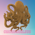 2.png Octopus 3D MODEL STL FILE FOR CNC ROUTER LASER & 3D PRINTER