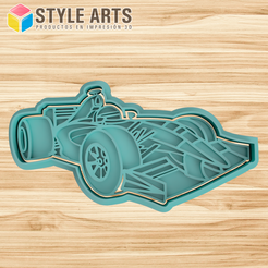 F1-AUTO.png Formula One cookie cutter - Cookies cutter stamp