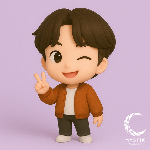 👾 J-Hope BTS Chibi Cartoon 3D Print STL | Jung Hoseok K-Pop