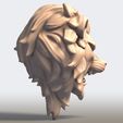Lion-Head0005.jpg Löwenkopf 3D-Druckbares Modell