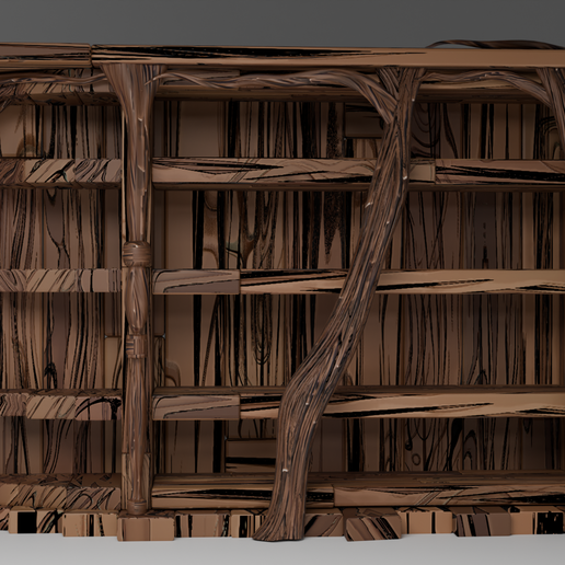 🗿 Bookshelf・ STL File for 3D printing・Cults