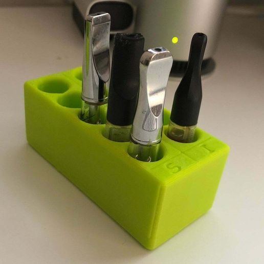 🏠 510 Vape Cartridge Stand・Free STL File for ・Cults