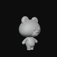 63.png Cartoon Bear for 3D Printing