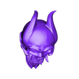 oni_skull-hollow.stl Archivo STL gratis Cráneo de Oni [ahuecado]・Modelo de impresión 3D para descargar
