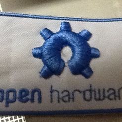 ohlogo.jpg Open hardware logo raised embroidery (3d puff) patch