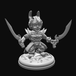 container_dragon-knight-with-swords-28mm-3d-printing-285047.jpg Free STL file Dragon Knight with Dual Swords・3D print model to download