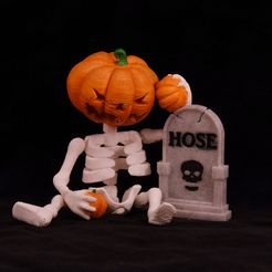 1696273317794.jpg STL-Datei Halloween-Skelett mit Gelenken / Halloween skeleton articulated・Design für 3D-Drucker zum herunterladen