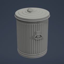 16Gals.png STL file US Army Trash Can 16Gals 1/72・3D print model to download