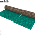 4.png Texture Roller Polymer Clay Roller Flower MY1*2 Size- Solid,Hollow/ Digital STL File* File For Use In A 3D Printer