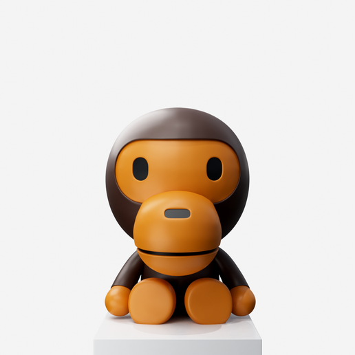 👶 BAPE BABY MILO SEATED AND SLEEPING・ STL File for 3D printing