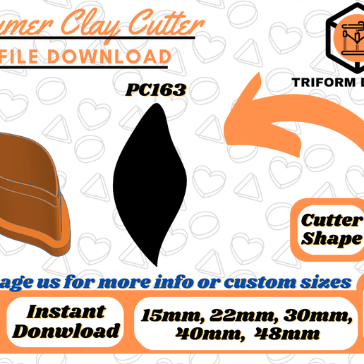 Leaf Polymer Clay Cutter | PC163 3D model