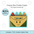 Etsy-Listing-Template-STL.png Crayon Box Cookie Cutter | STL File