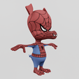 Renders0004.png Piter Porker Spiderham Spiderman Spiderman Spiderverse Textured Lowpoly