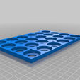 32mm_Tray.png Stackable Miniature Storage Tray for 32mm Bases