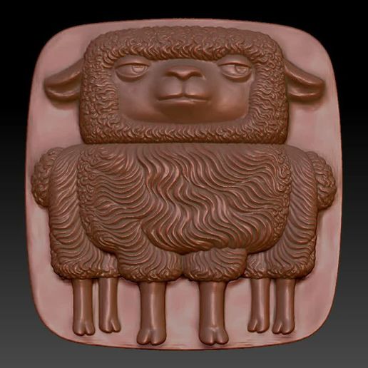 Unimpressed Fluffy Sheep Relief STL | Deep & Shallow Set