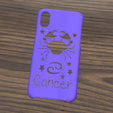 Case iphone X y XS Cancer3.png Case Iphone X/XS Cancer sign