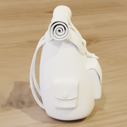 🎒 Adventure Backpack – 3D Printable STL File | Single Piece | 100mm ...