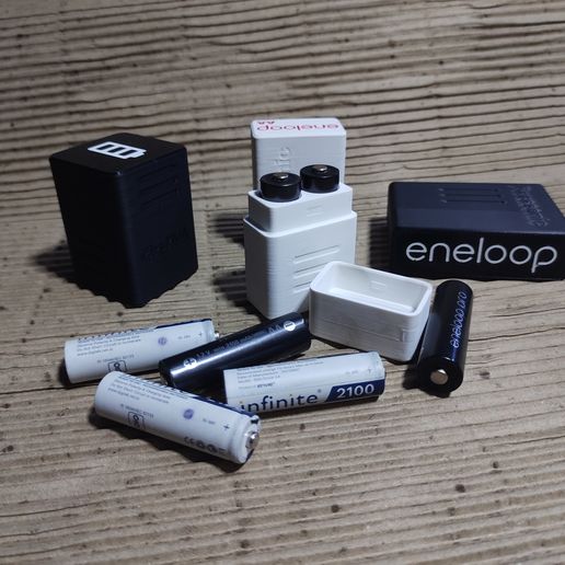 AA battery case(box) 3D model preview