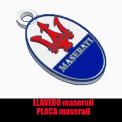 sadasd.jpg Archivo STL maserati llavero letras placa・Modelo de impresora 3D para descargar