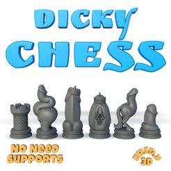 dicky_chess.266.jpg STL-Datei Dickkopf-Schach・3D-druckbare Vorlage zum herunterladen