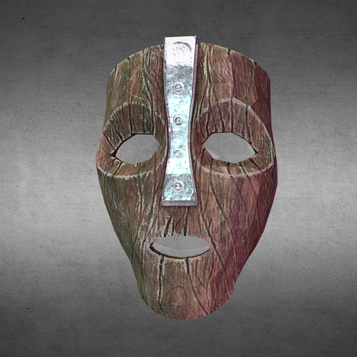 🪵 The Wooden Mask – Rustic Tribal Decorative Mask 3D Printable Model ...