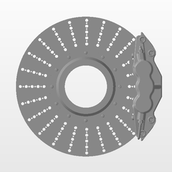 3.png Oversize Solid Brake Rotor, Drilled with Caliper - "Real-Rims"