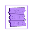 Free bird seed_Plate 2.1 (Double extruder).stl BIRD FEEDER (Free bird seed)
