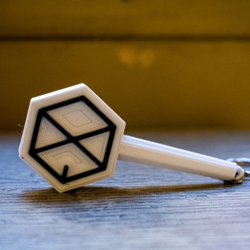 EXO Lightstick keychain - 3D model önizlemesi