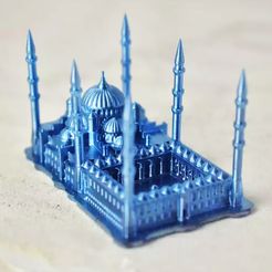 resize-screen-shot-2021-05-16-at-1-53-16-pm-1.jpg Archivo STL Mezquita del Sultán Ahmed ( Azul ) - Estambul, Turquía・Diseño de impresión en 3D para descargar