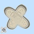 83-1.jpg Science and technology cookie cutters - #83 - medical patch (i'm fine) (style 2)